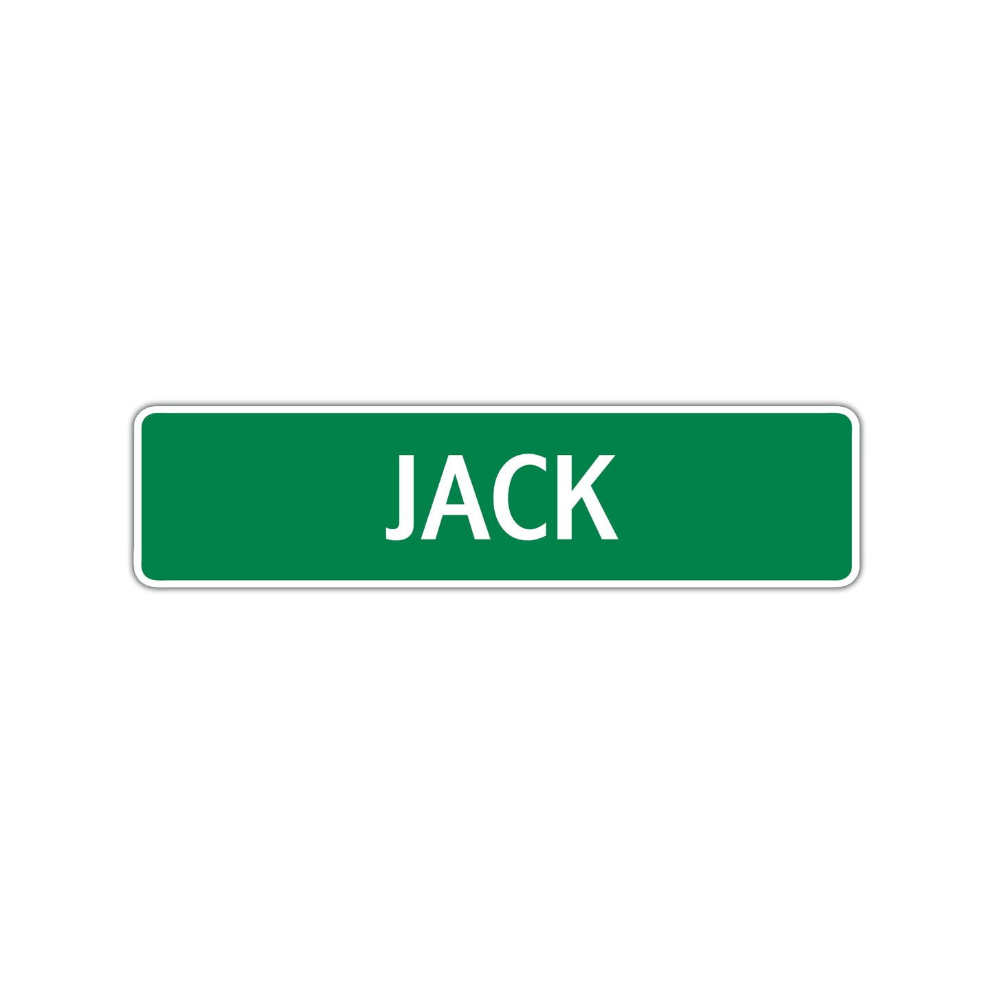 Jack Street Sign Children Name Room Plate