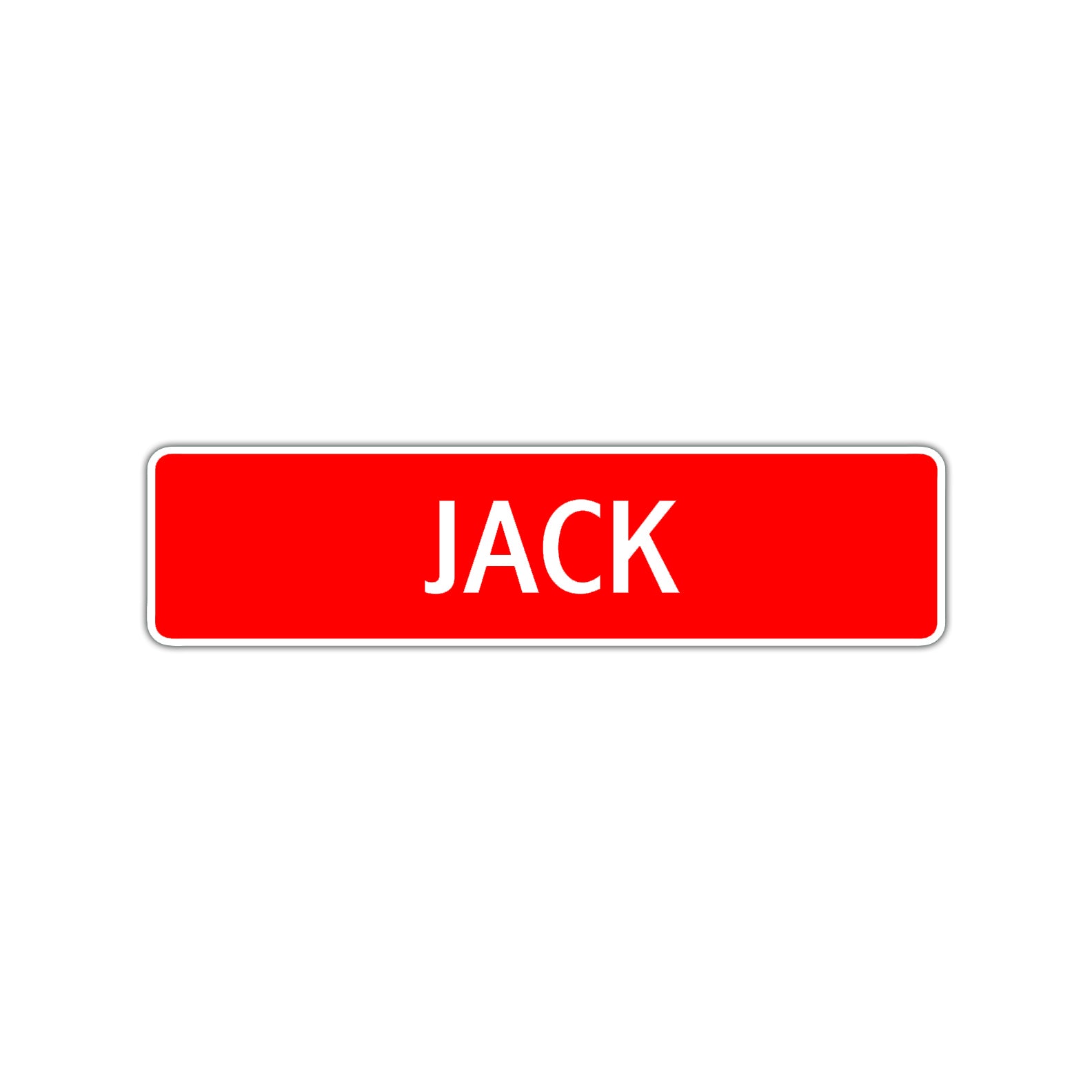 Jack Street Sign Children Name Room Plate