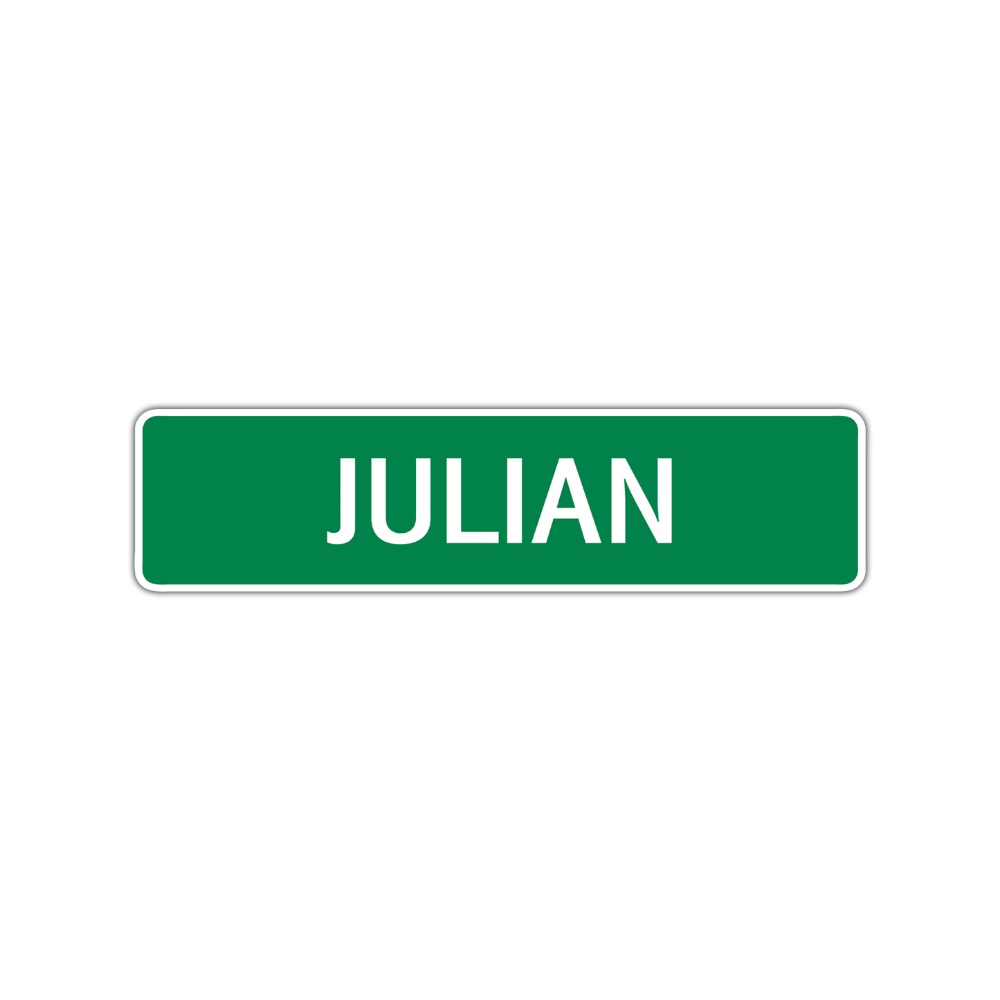 Julian Street Sign Children Name Room Plate