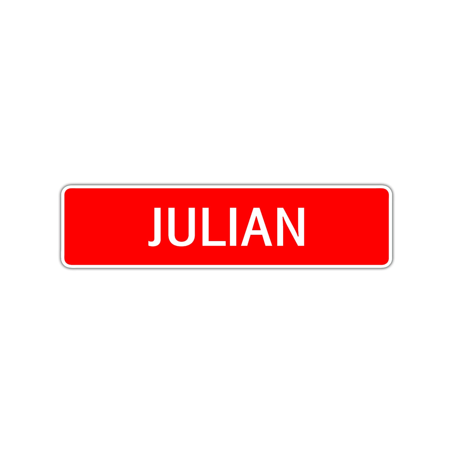 Julian Street Sign Children Name Room Plate