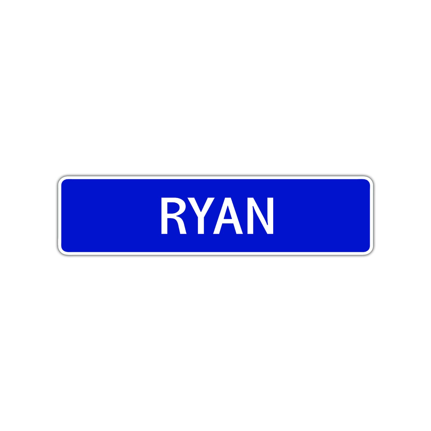 Ryan Street Sign Children Name Room Plate