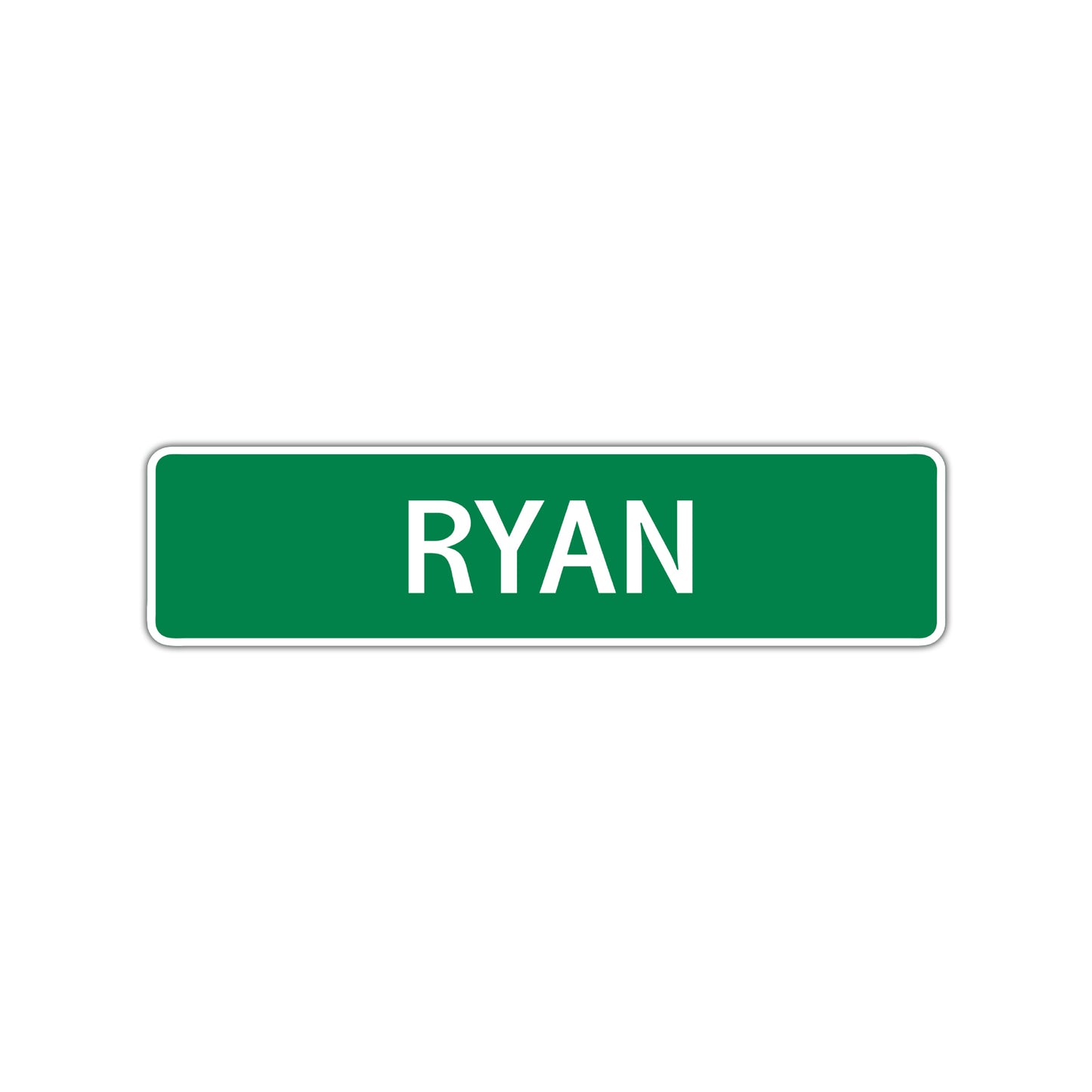Ryan Street Sign Children Name Room Plate
