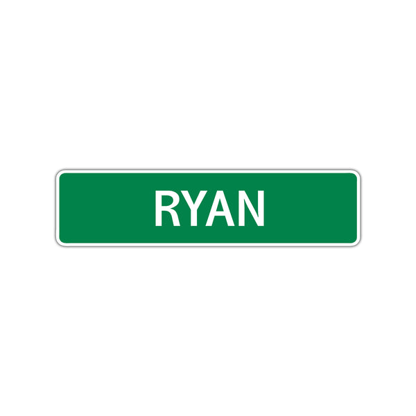 Led Ryan Sign Ryan Street Sign Children Name Room Plate - Sign Fever
