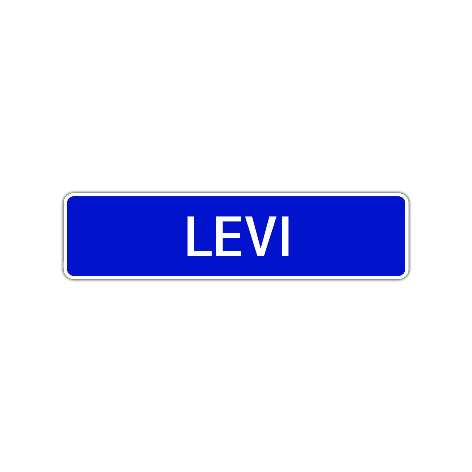 Levi Street Sign Children Name Room Plate