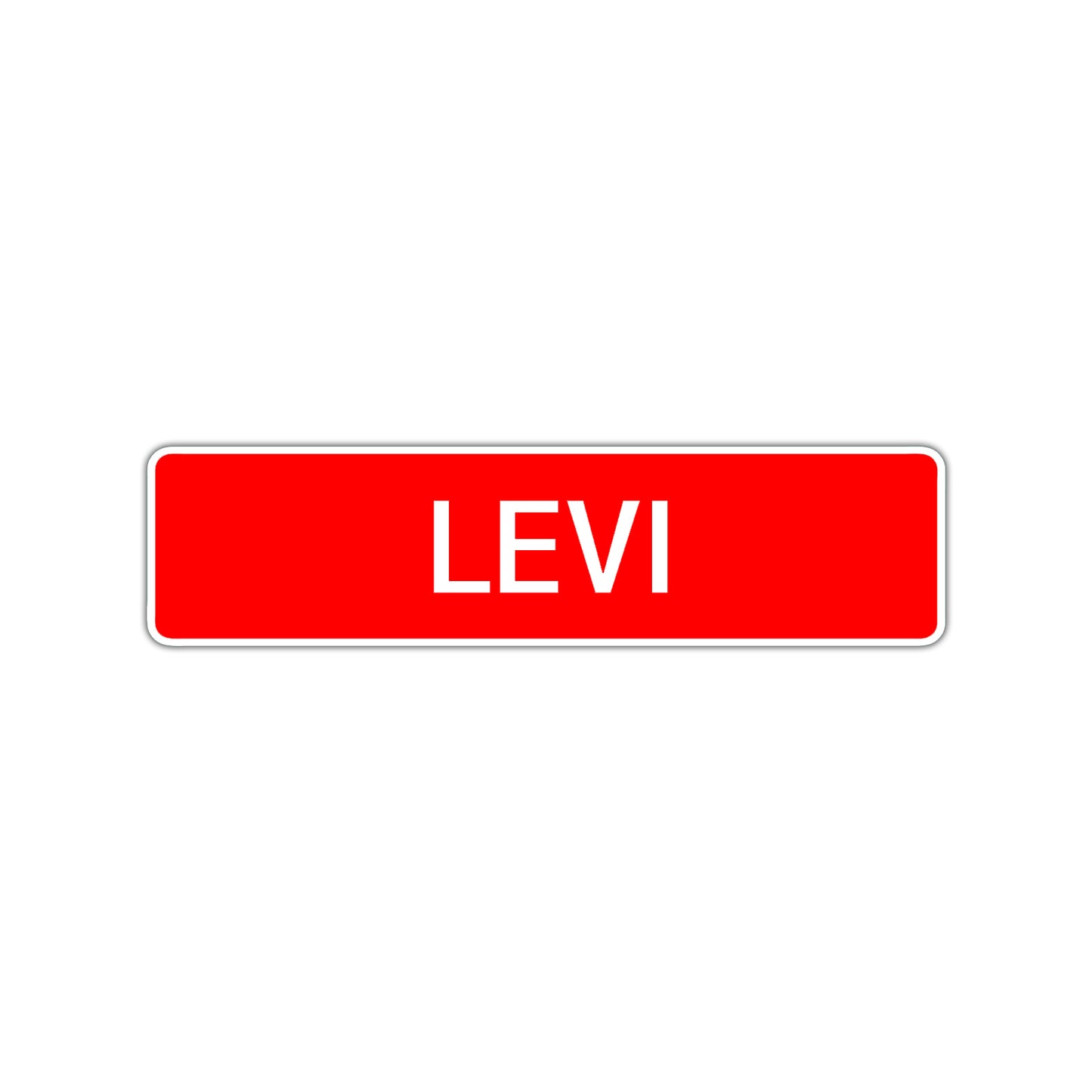 Levi Street Sign Children Name Room Plate
