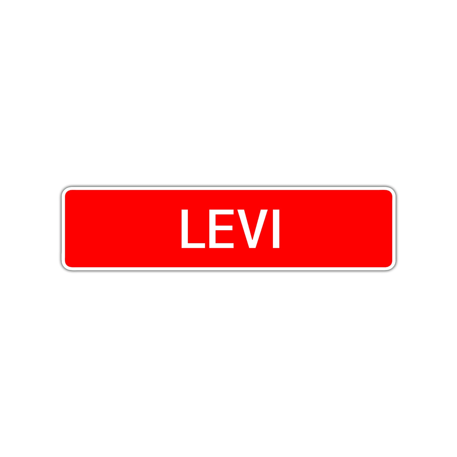Levi Street Sign Children Name Room Plate