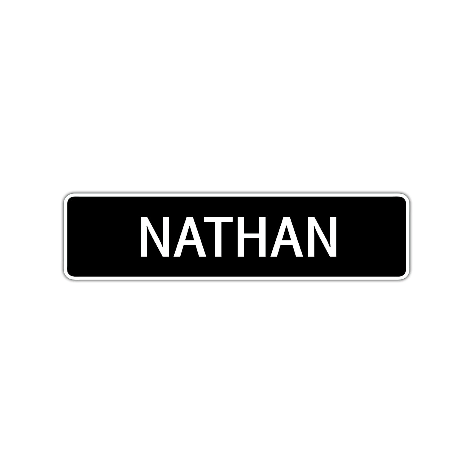 Nathan Street Sign Children Name Room Plate