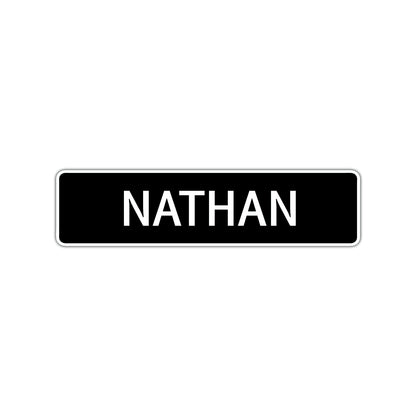 Nathan Street Sign Children Name Room Plate