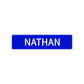 Nathan Street Sign Children Name Room Plate