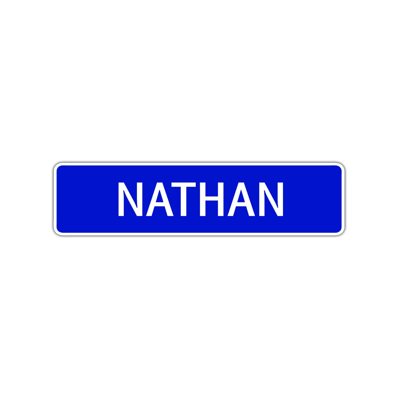 Nathan Street Sign Children Name Room Plate