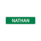 Nathan Street Sign Children Name Room Plate