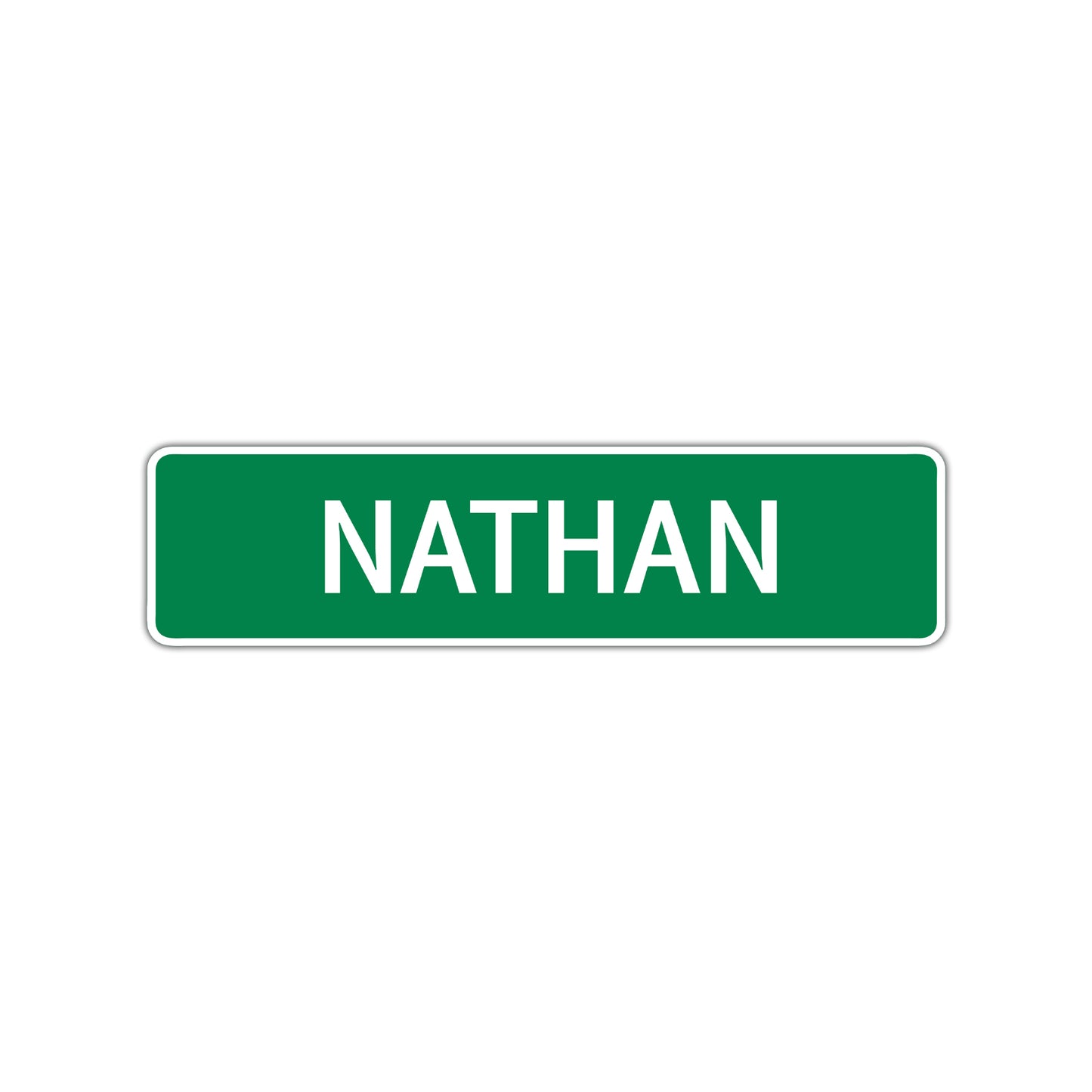 Nathan Street Sign Children Name Room Plate