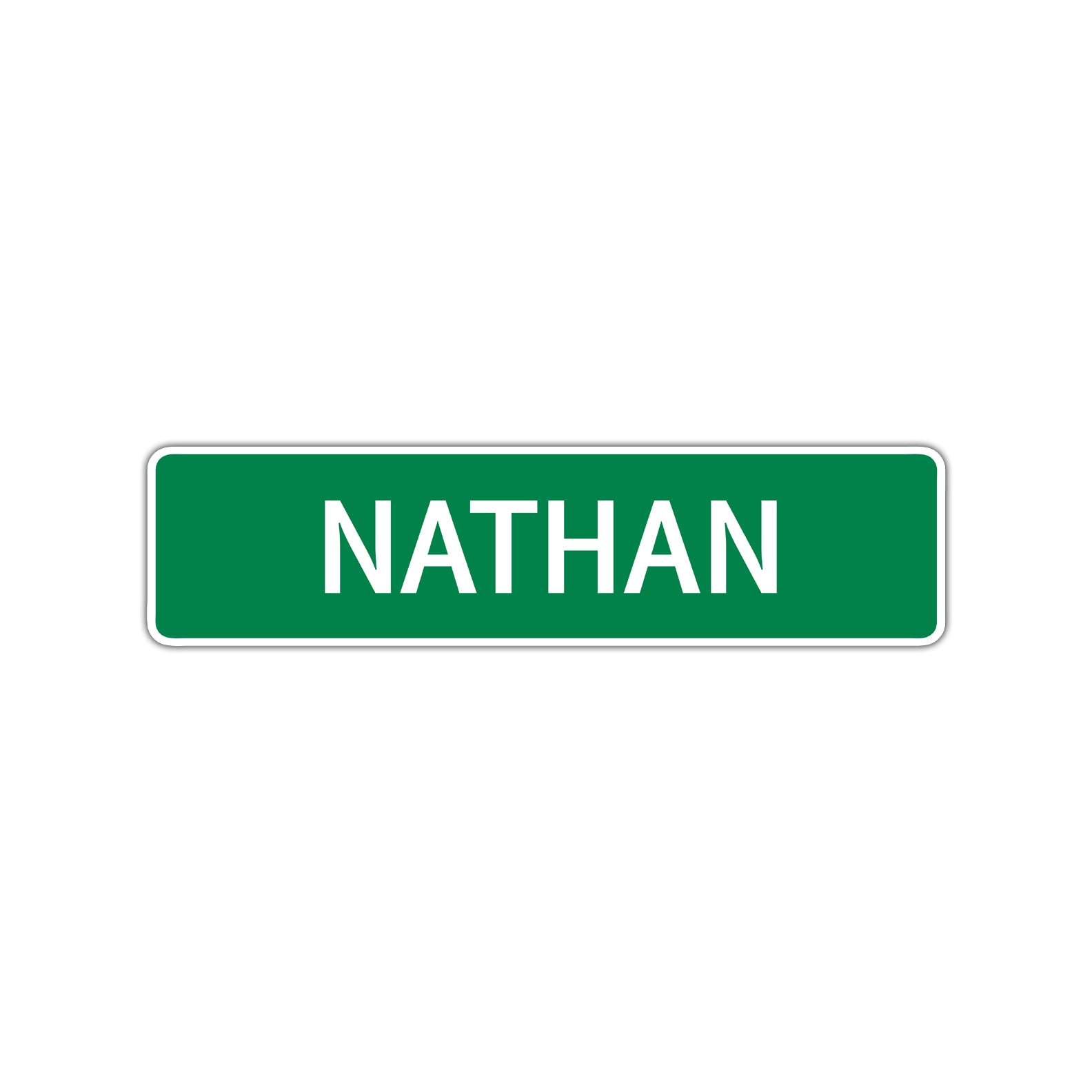 Nathan Street Sign Children Name Room Plate