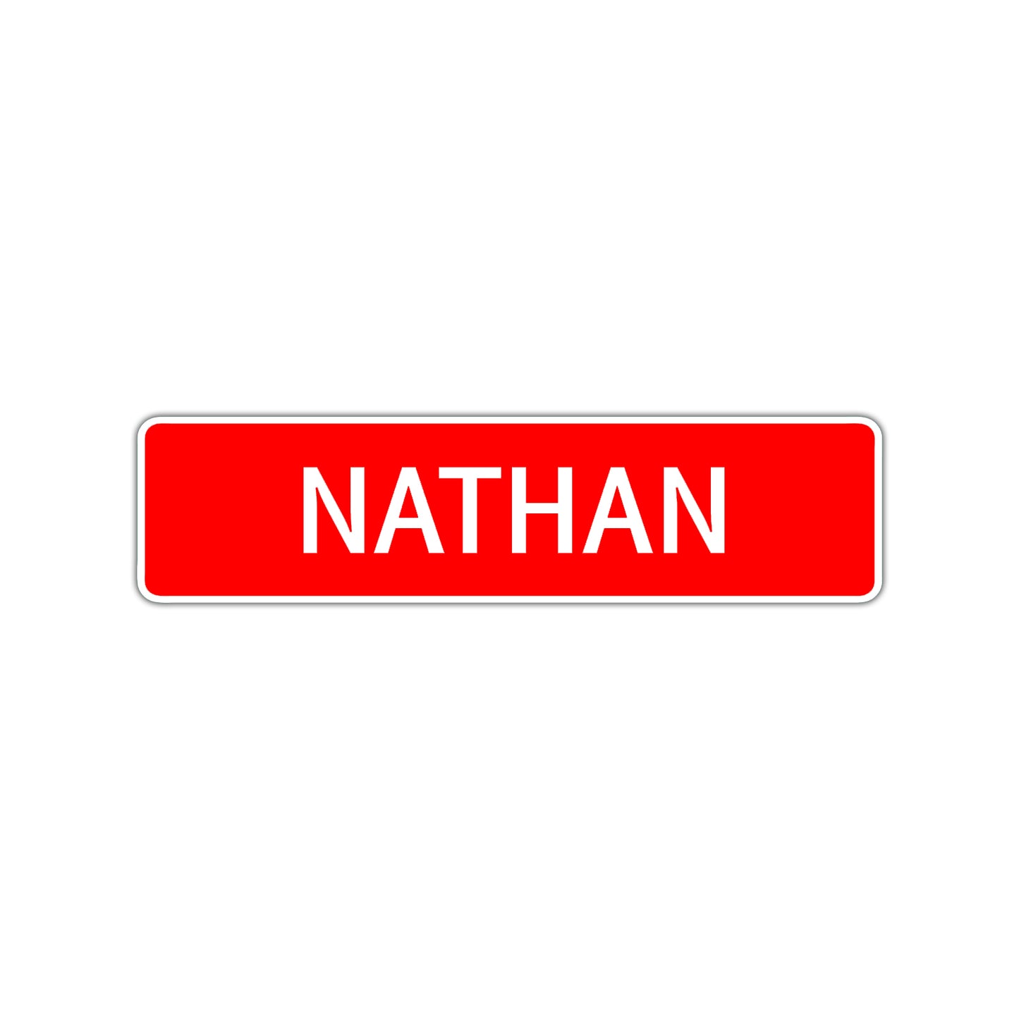 Nathan Street Sign Children Name Room Plate