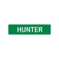 Hunter Street Sign Children Name Room Plate