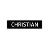 Christian Street Sign Children Name Room Plate
