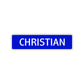 Christian Street Sign Children Name Room Plate
