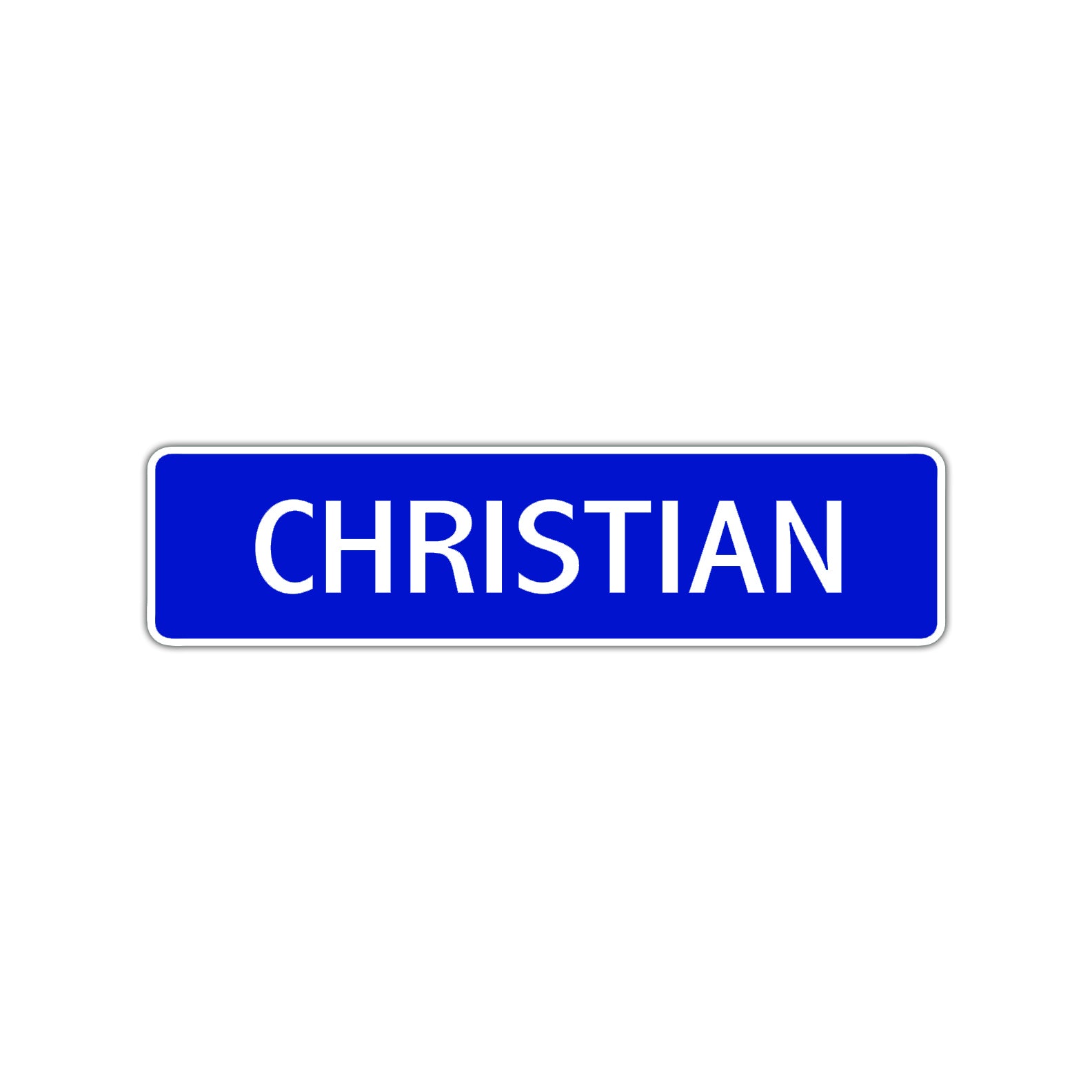Christian Street Sign Children Name Room Plate
