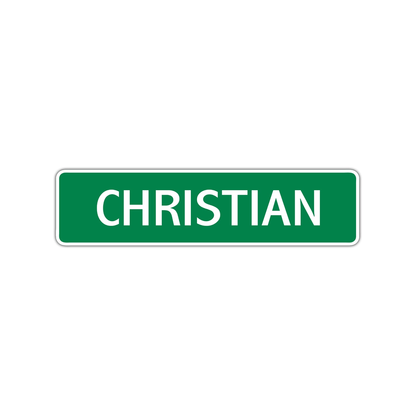 Christian Street Sign Children Name Room Plate