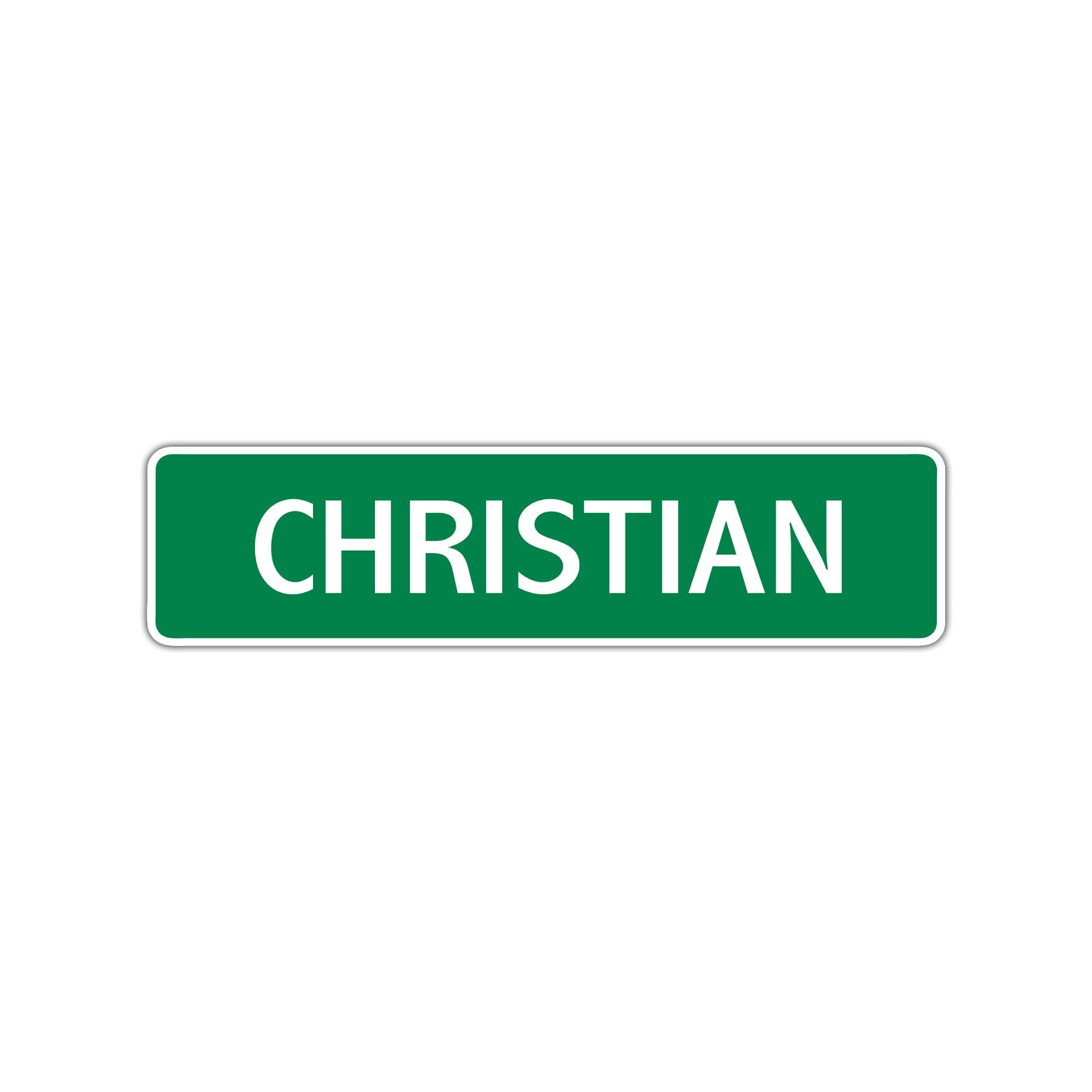 Christian Street Sign Children Name Room Plate