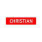 Christian Street Sign Children Name Room Plate