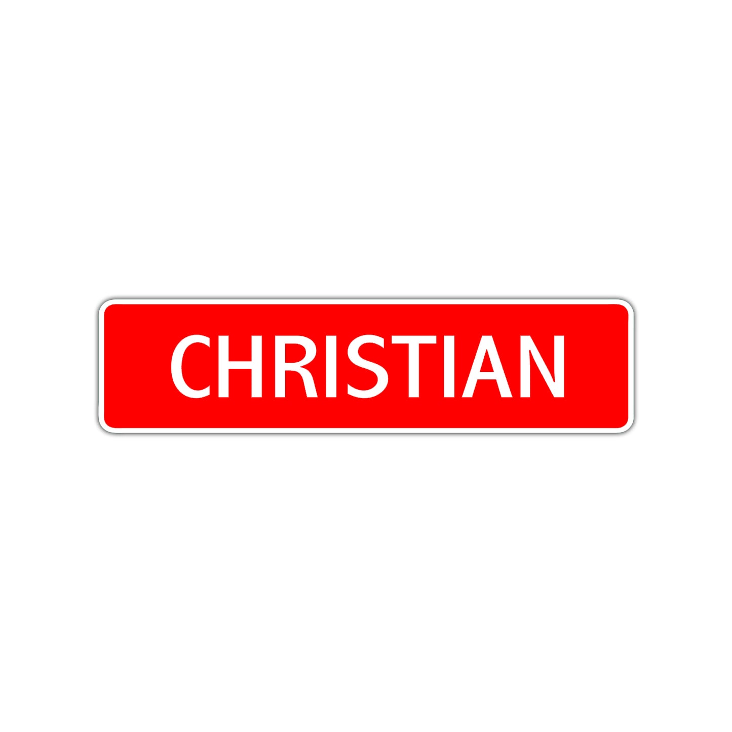 Christian Street Sign Children Name Room Plate