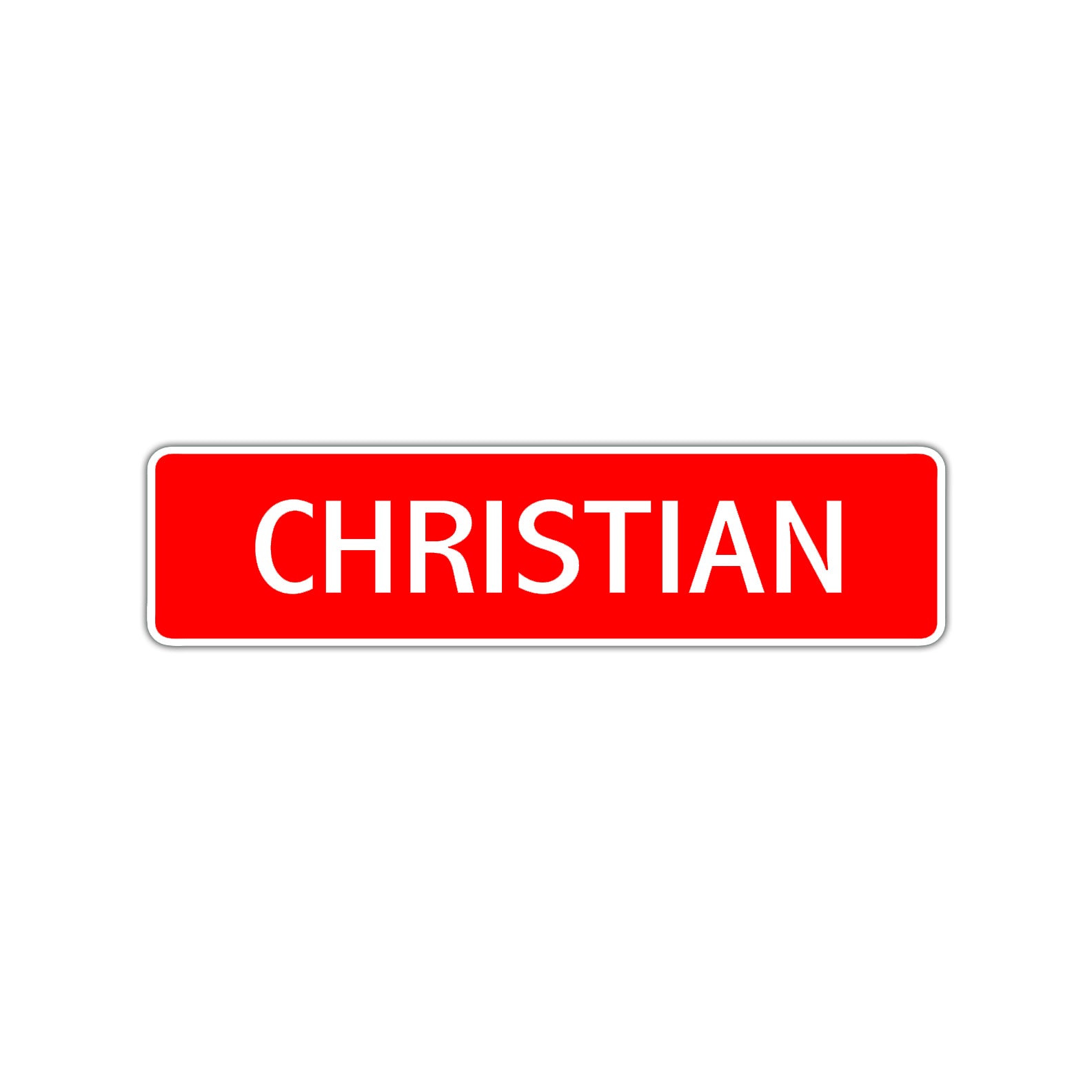 Christian Street Sign Children Name Room Plate