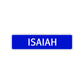 Isaiah Street Sign Children Name Room Plate
