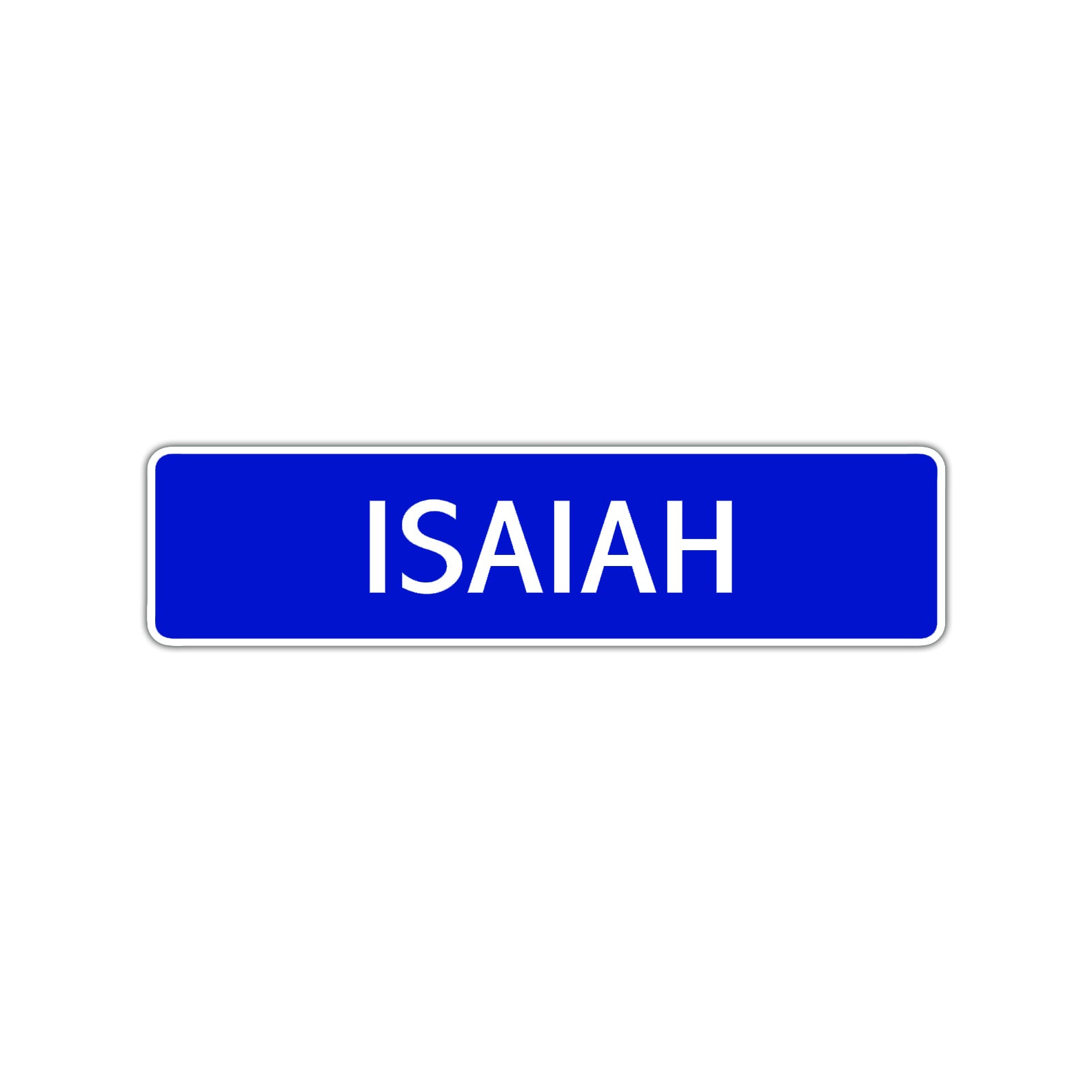 Isaiah Street Sign Children Name Room Plate