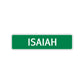 Isaiah Street Sign Children Name Room Plate