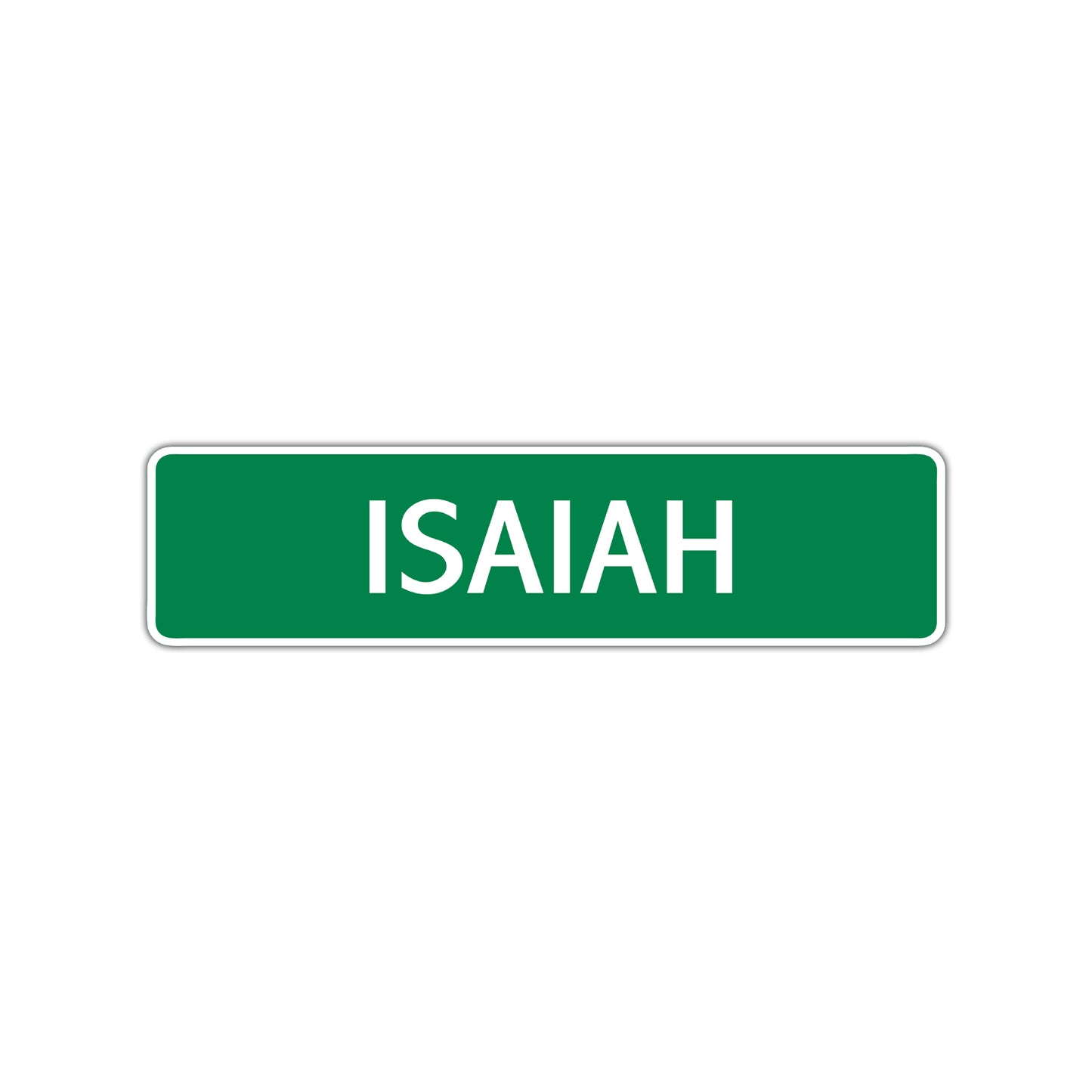Isaiah Street Sign Children Name Room Plate