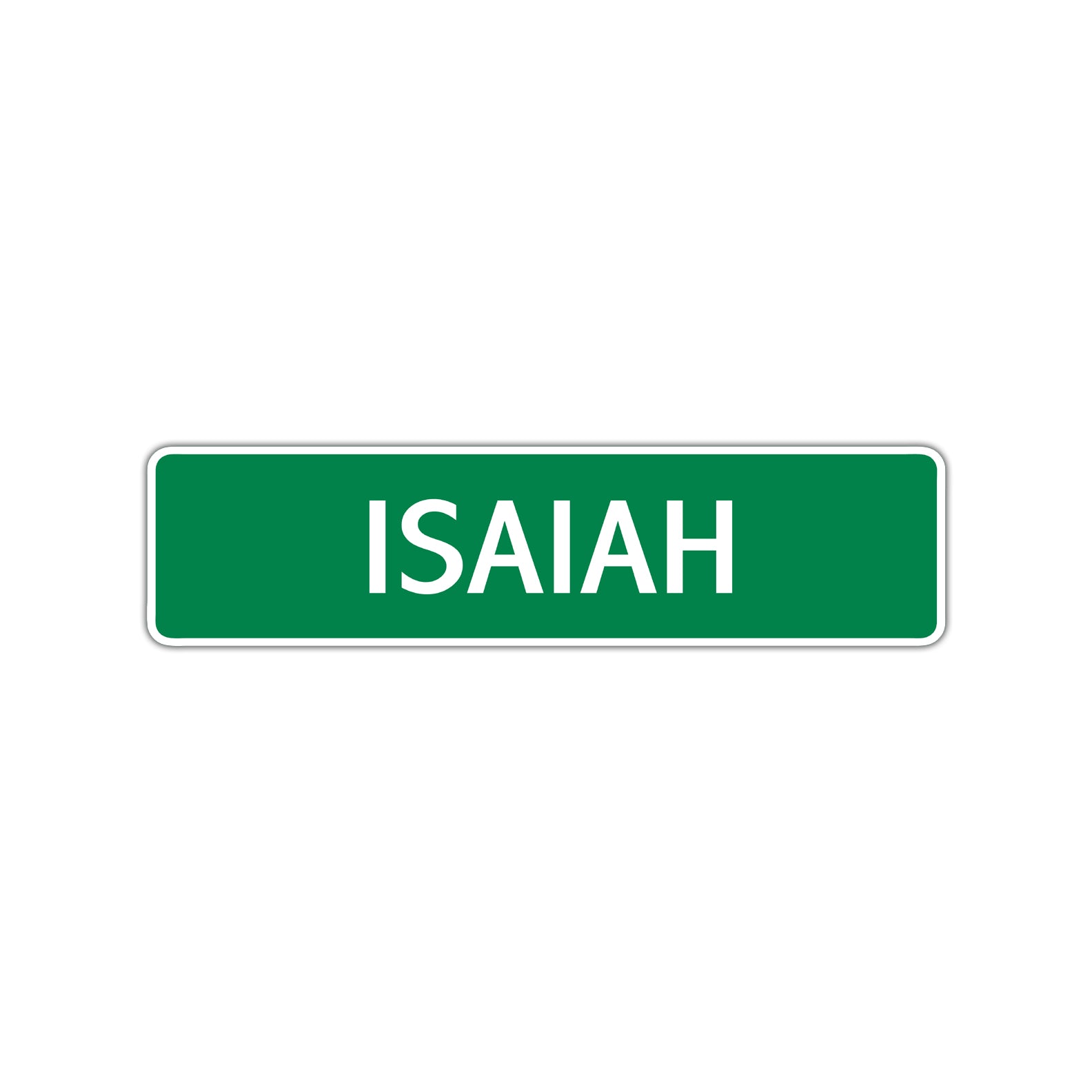 Isaiah Street Sign Children Name Room Plate