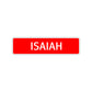 Isaiah Street Sign Children Name Room Plate