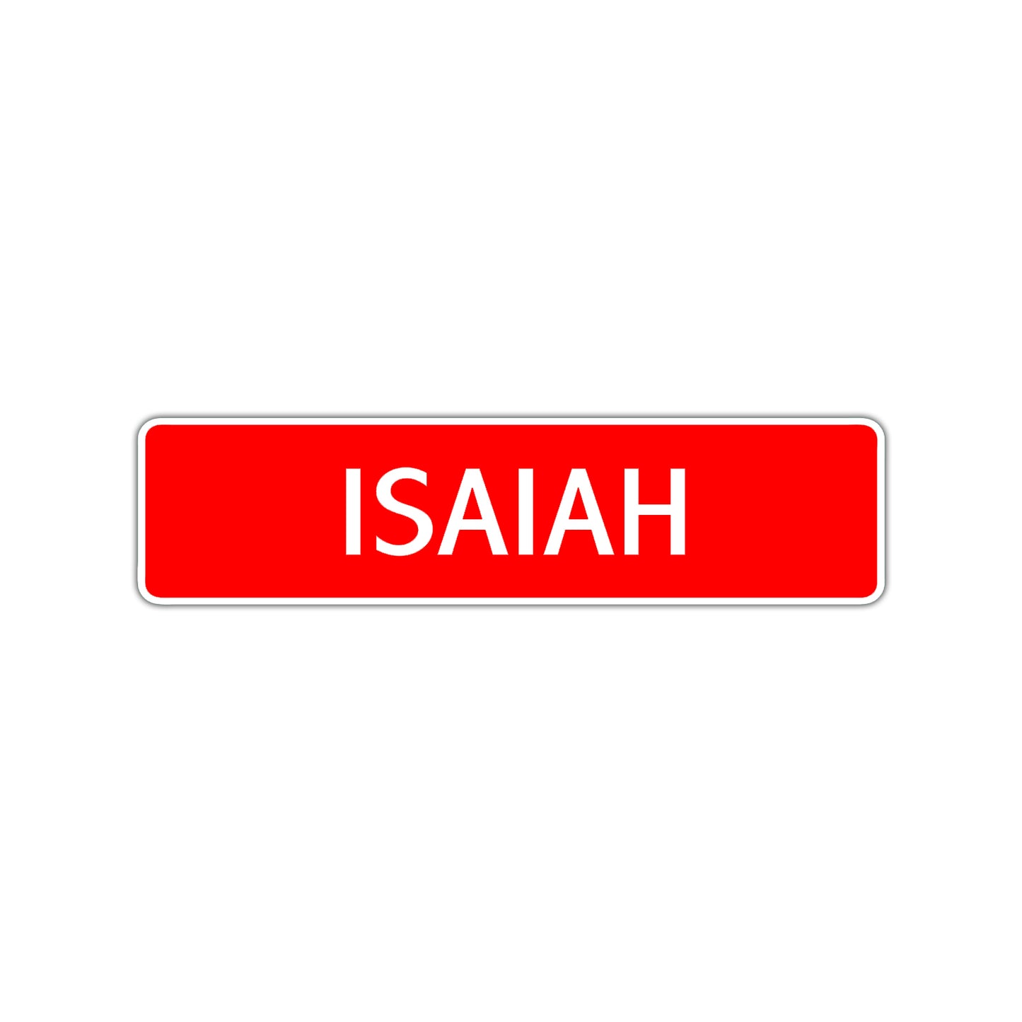Isaiah Street Sign Children Name Room Plate