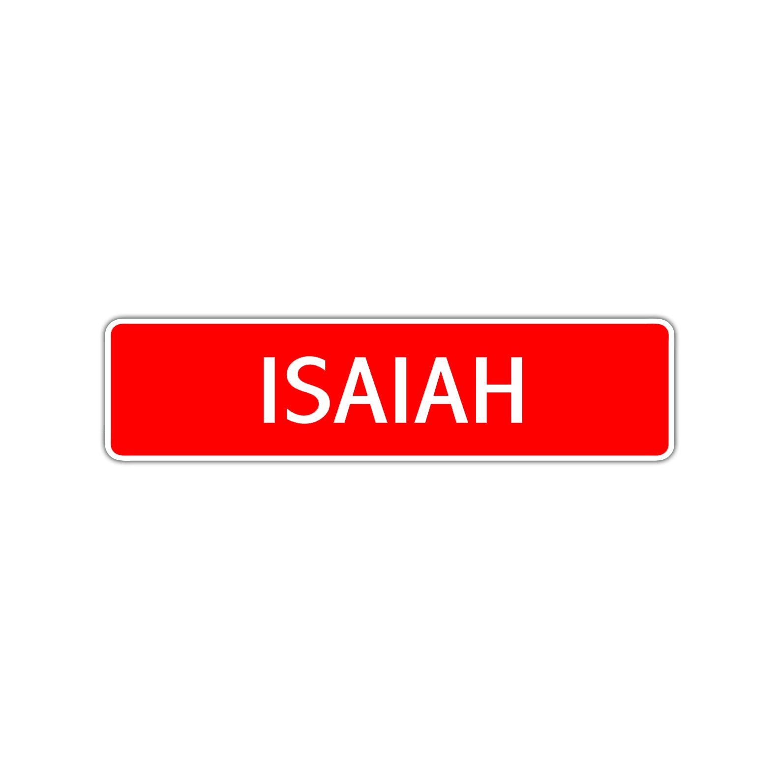 Isaiah Street Sign Children Name Room Plate