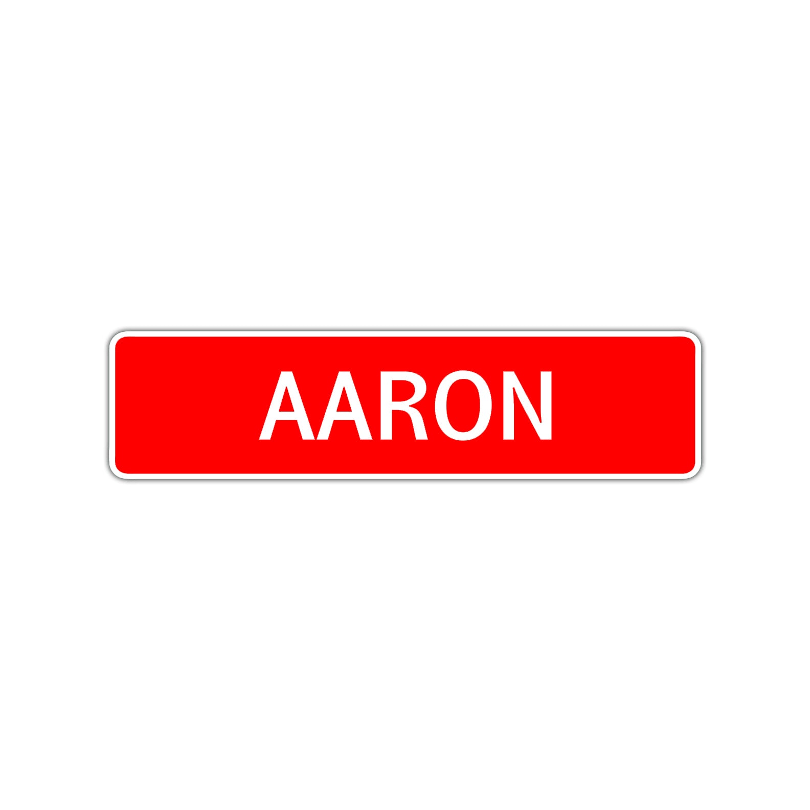 Aaron Street Sign Children Name Room Plate - Sign Fever