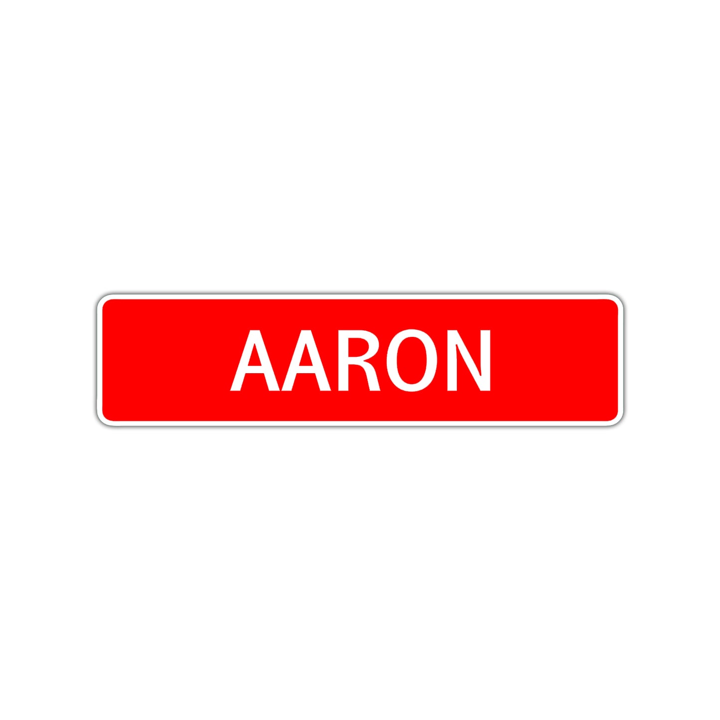 Aaron Street Sign Children Name Room Plate