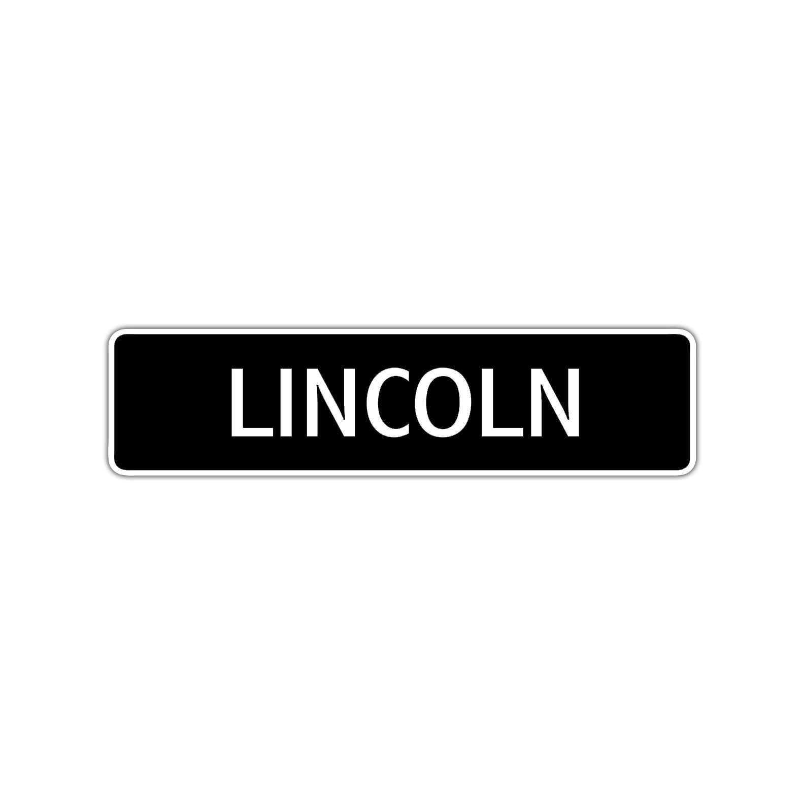 Lincoln Street Sign Children Name Room Plate