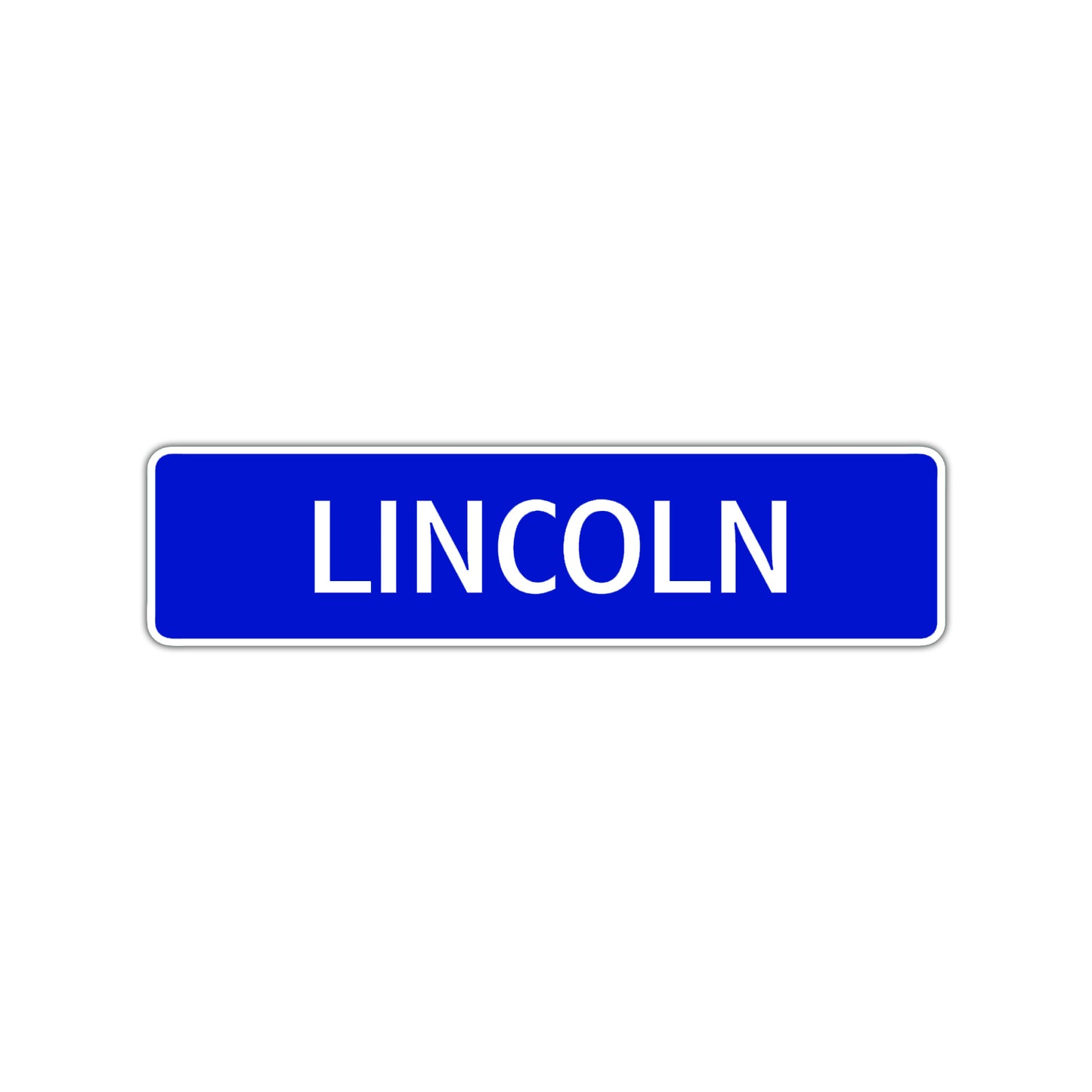 Lincoln Street Sign Children Name Room Plate