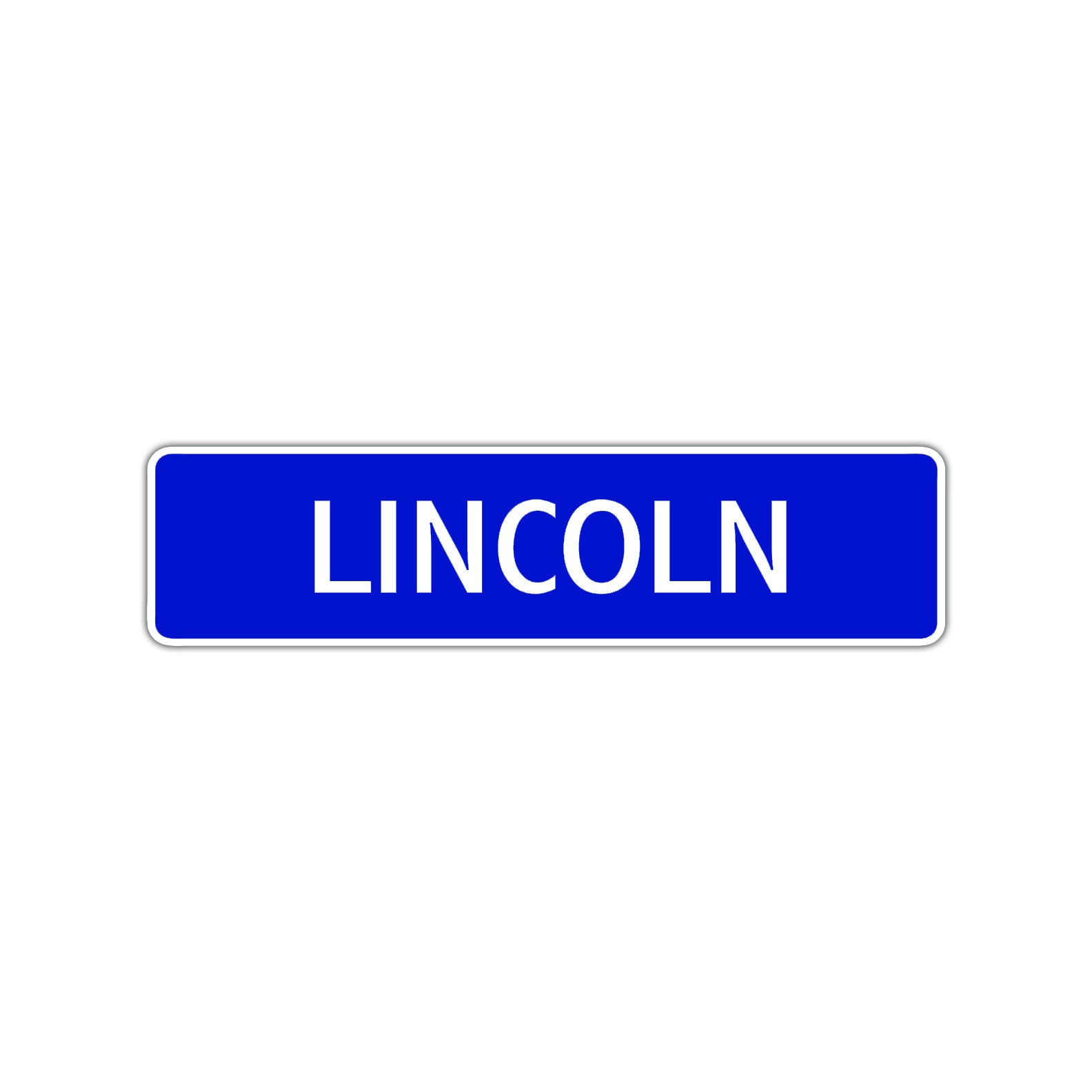 Lincoln Street Sign Children Name Room Plate