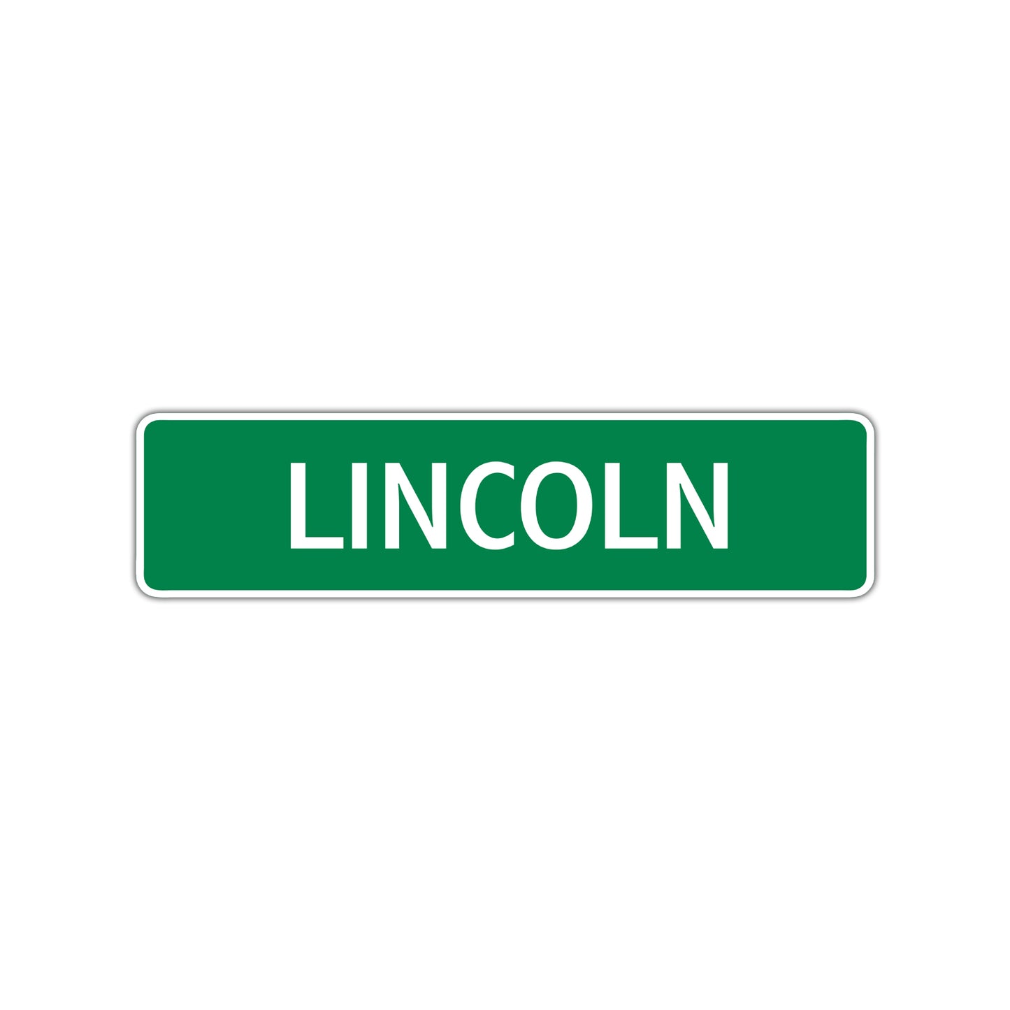 Lincoln Street Sign Children Name Room Plate