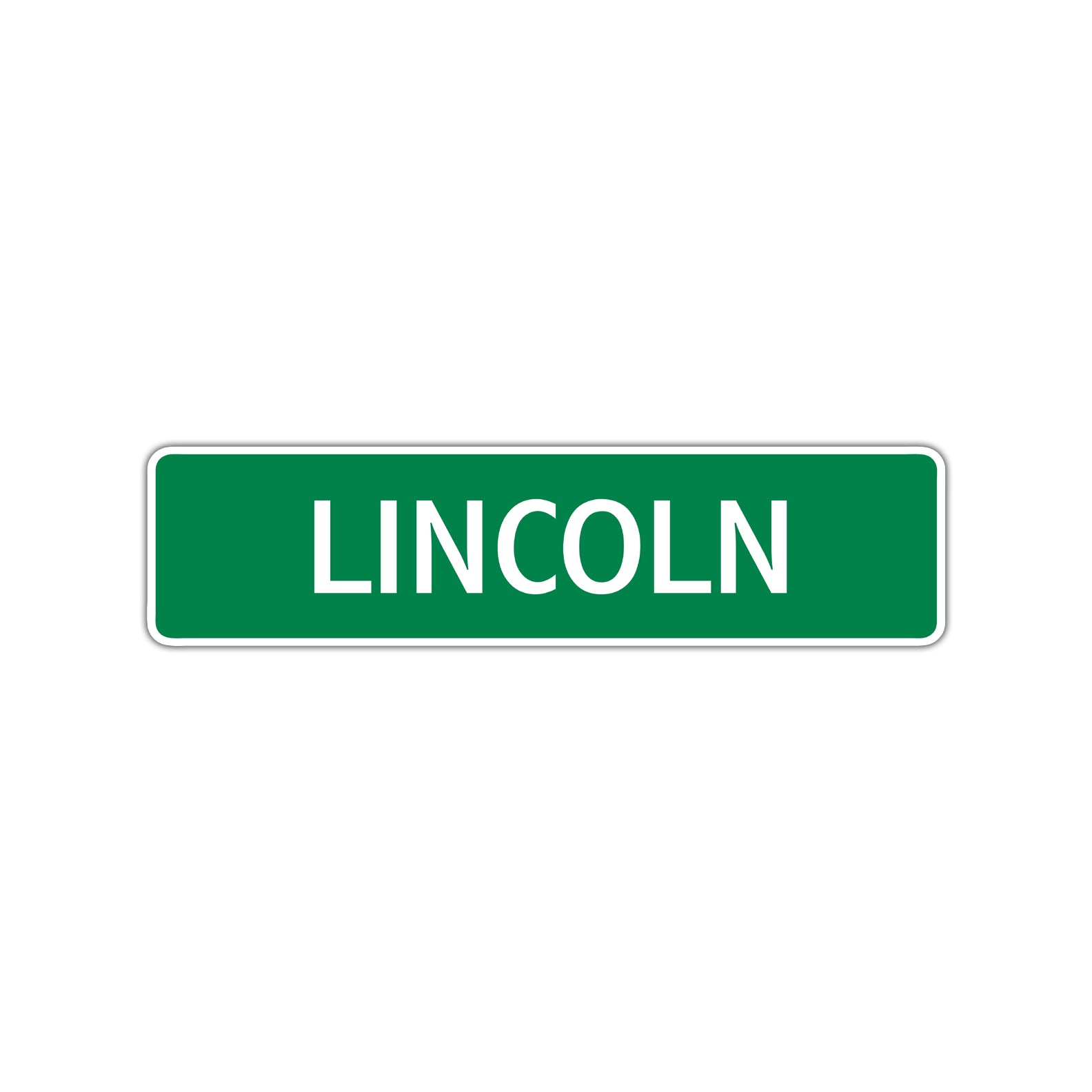 Lincoln Street Sign Children Name Room Plate