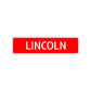 Lincoln Street Sign Children Name Room Plate