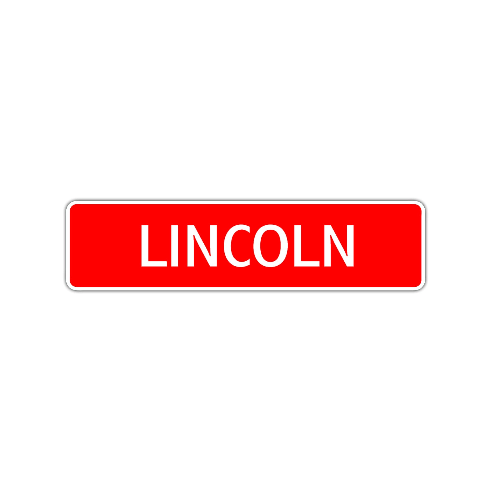 Lincoln Street Sign Children Name Room Plate