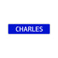 Charles Street Sign Children Name Room Plate