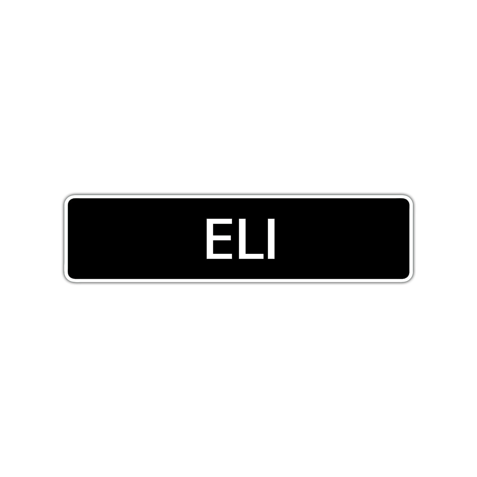 Eli Street Sign Children Name Room Plate