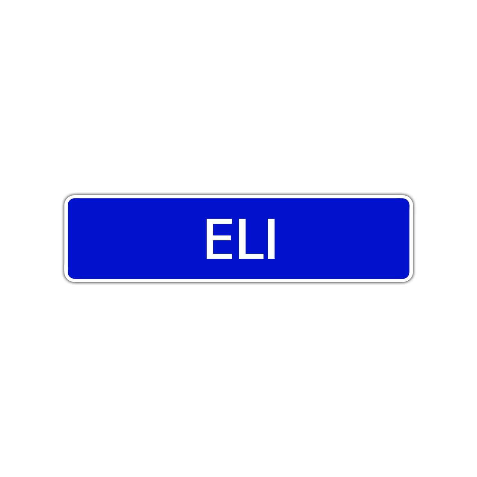 Eli Street Sign Children Name Room Plate