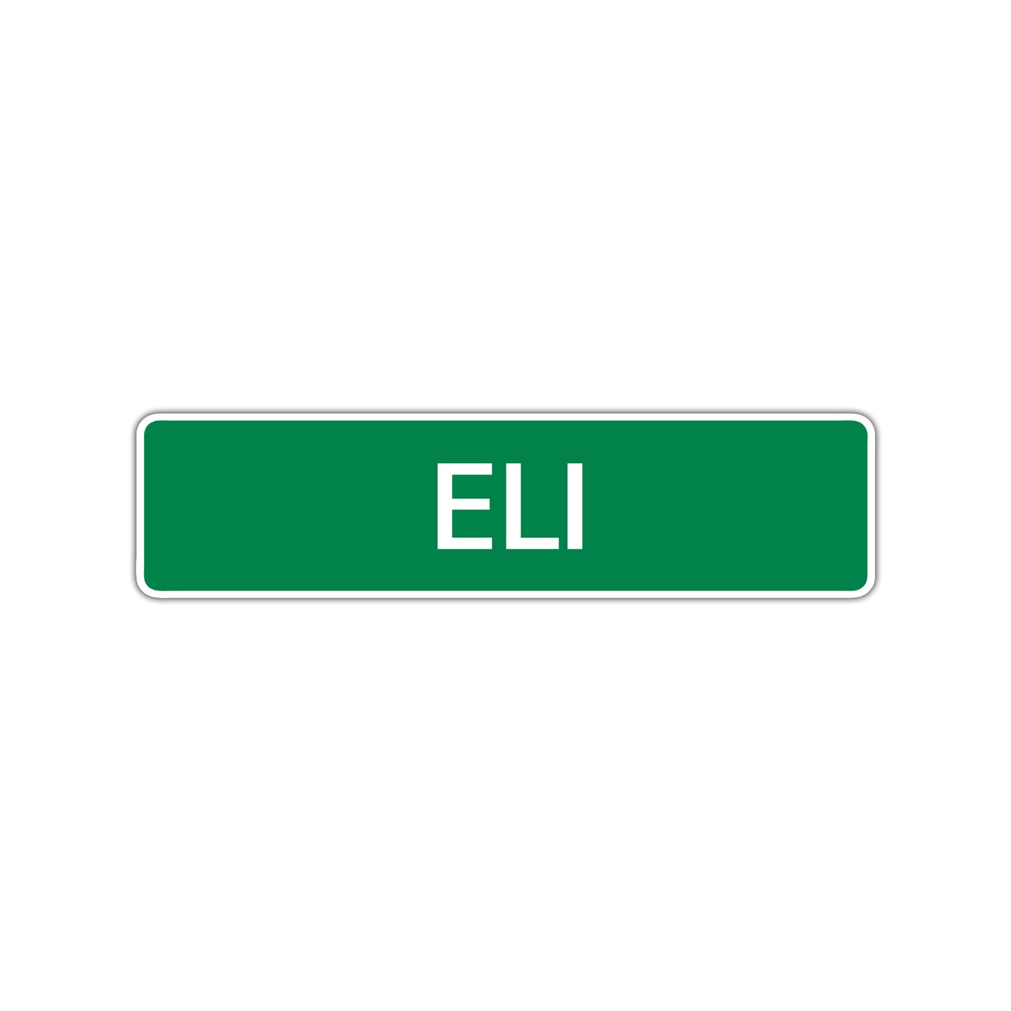 Eli Street Sign Children Name Room Plate