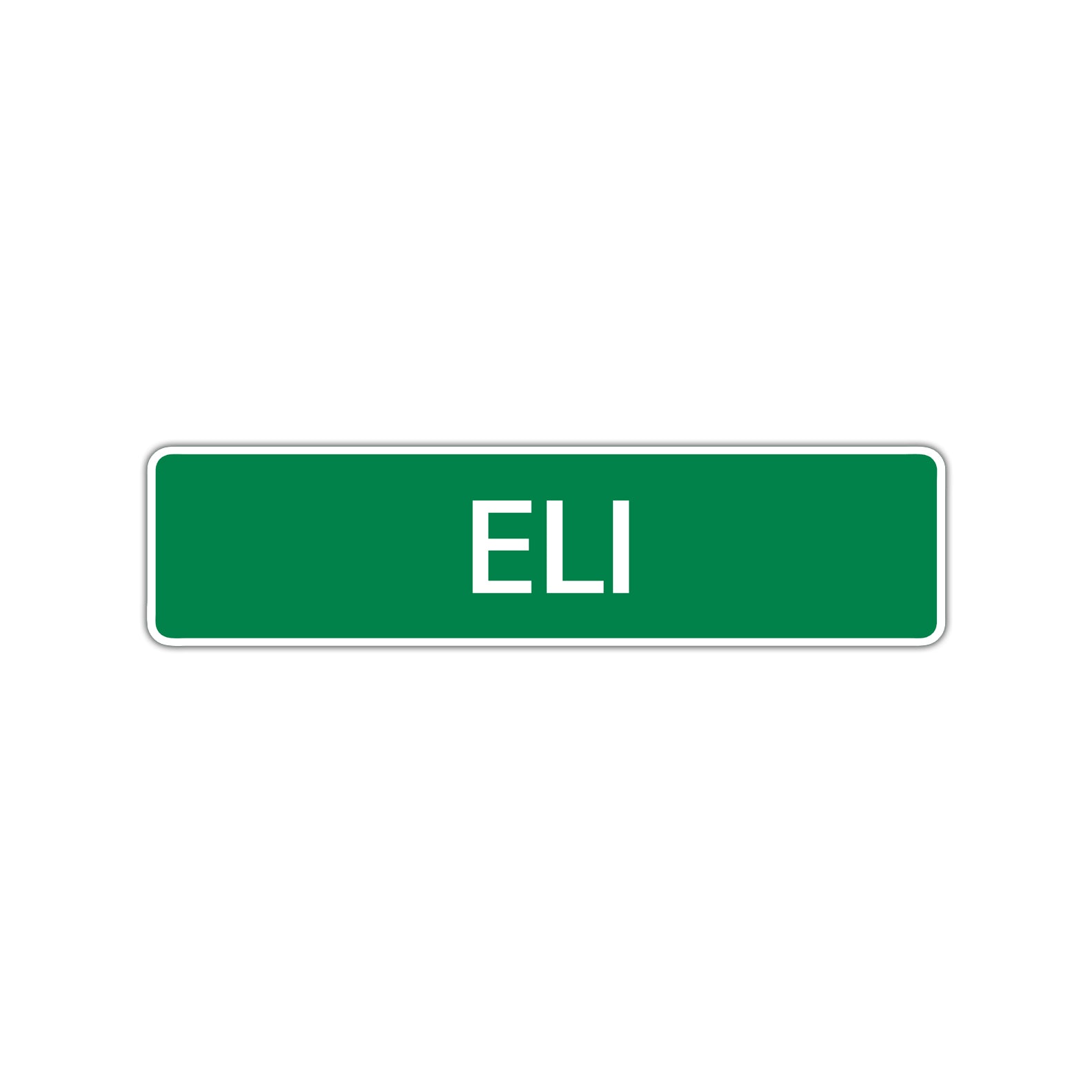 Eli Street Sign Children Name Room Plate
