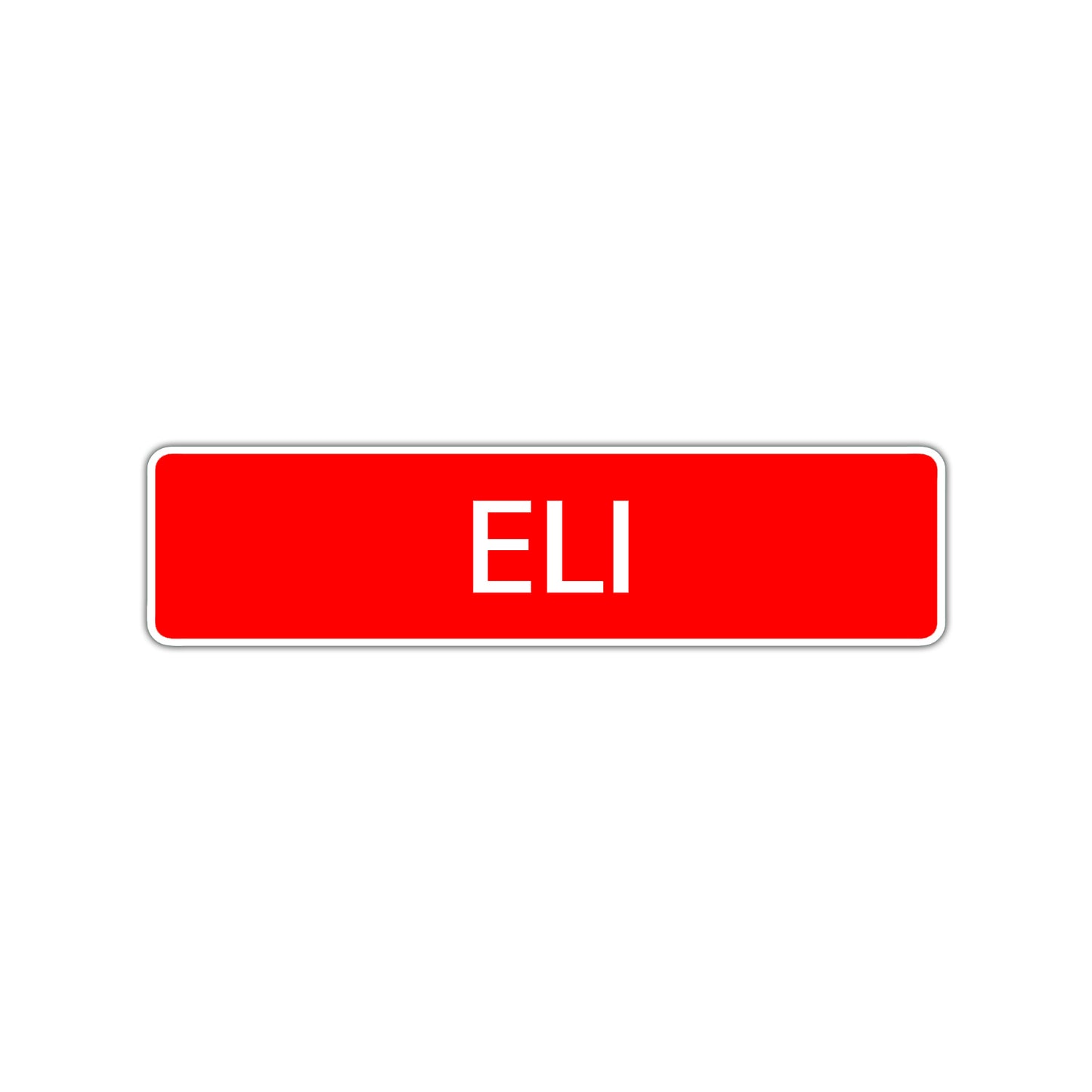 Eli Street Sign Children Name Room Plate